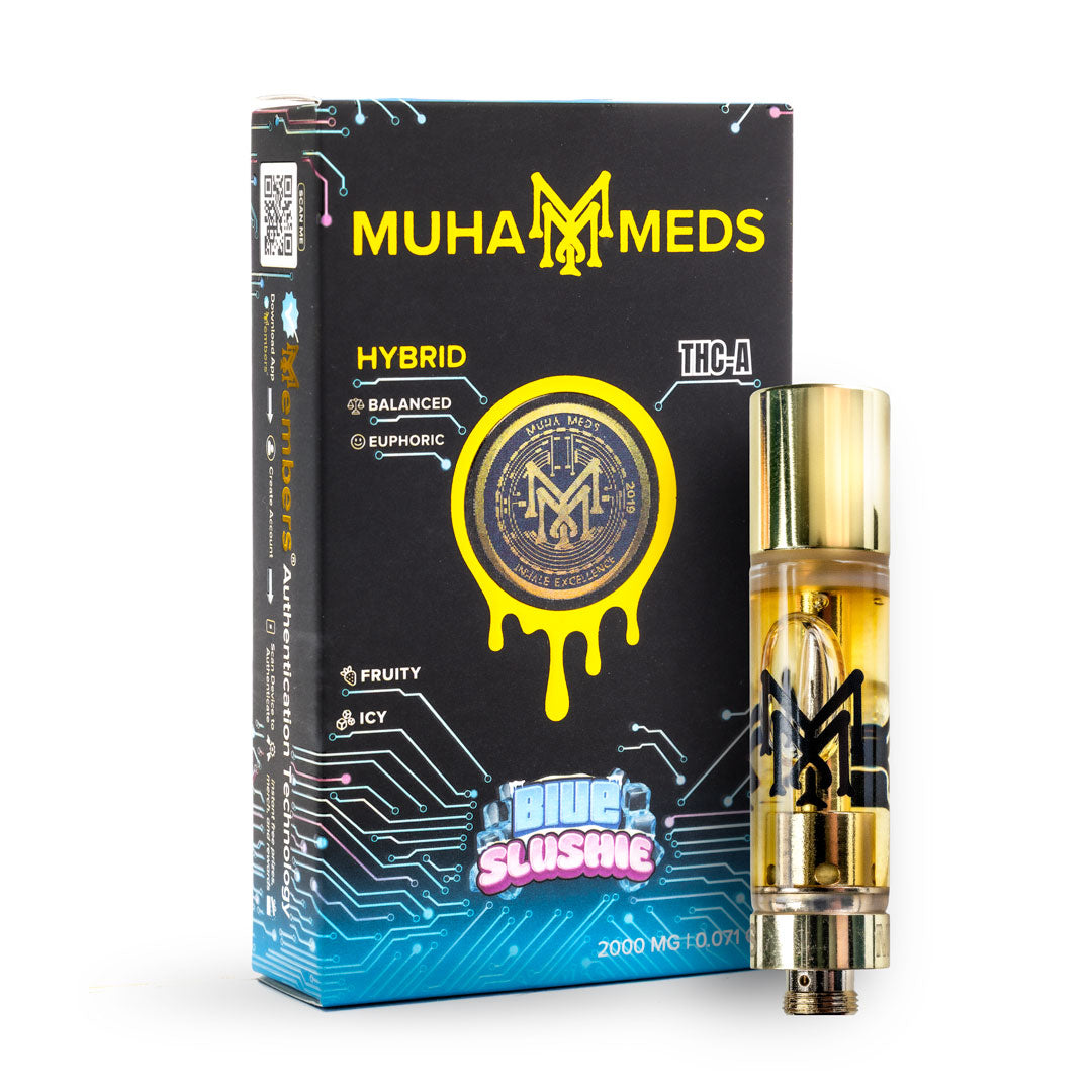 MUHA Meds THCa 510 Cartridge - 2G - Blue Slushi image