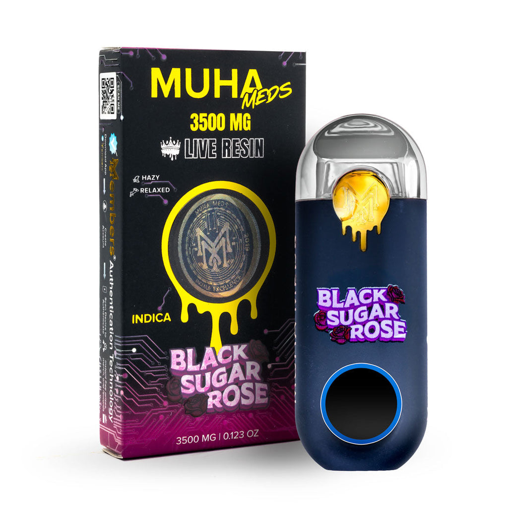 MUHA Meds - 3.5g Live Resin Vape - Black Sugar Rose image