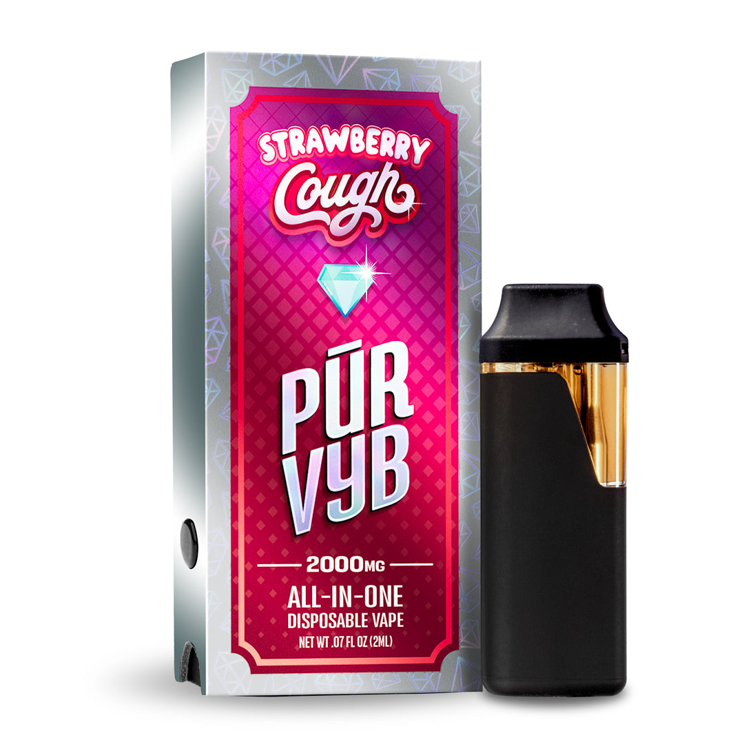 PUR VYB - 2G THCa Live Resin - Strawberry Cough (Sativa) image 0