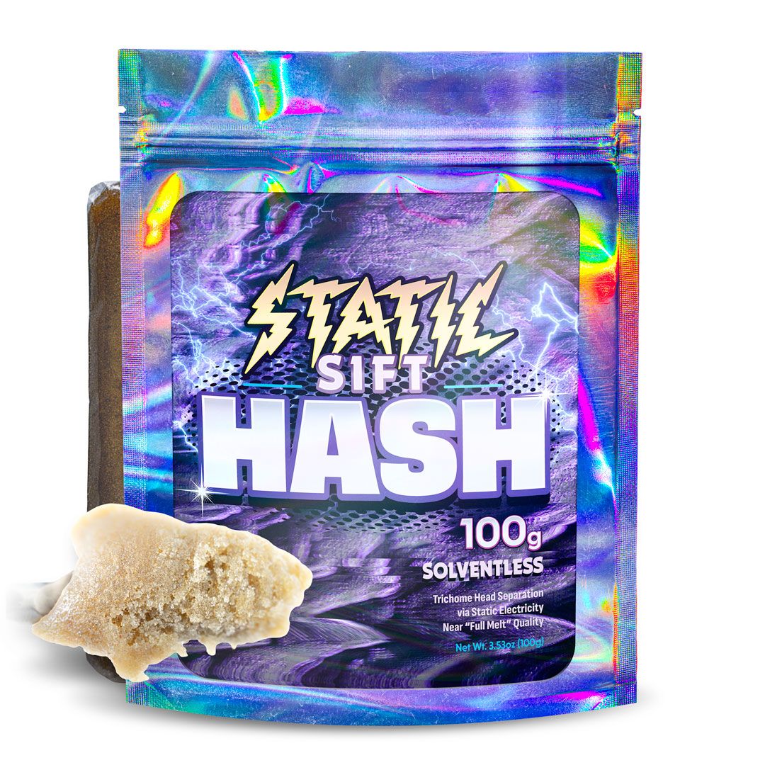 Static Sift - THCa Hash Bar - 100g image 0